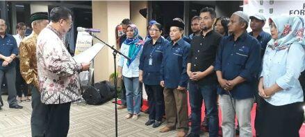 Dua Tokoh Pers Riau Kukuhkan Forum Pemred